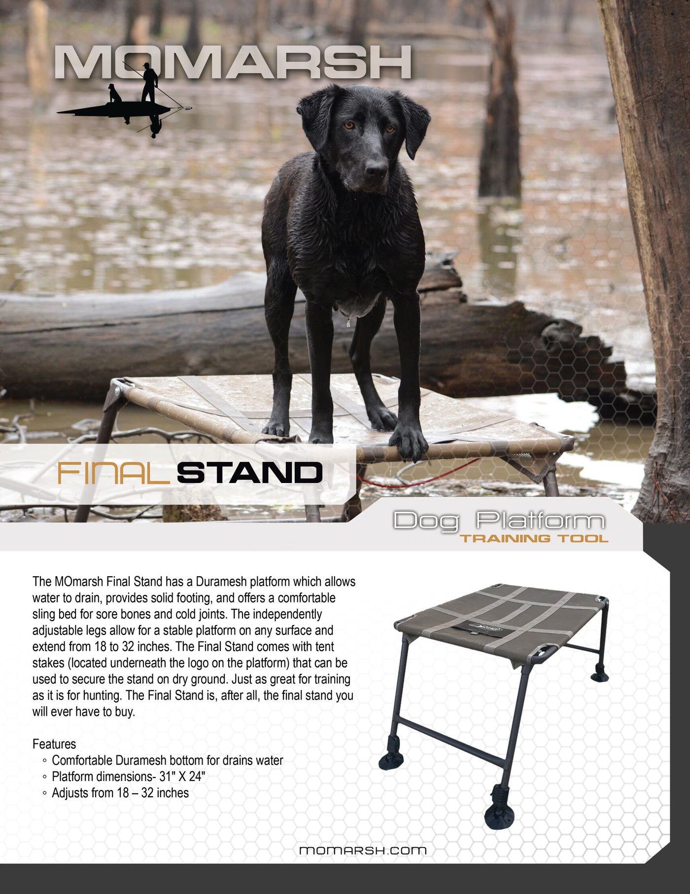 MOmarsh Final Stand Dog Platform – MOmarsh Inc.